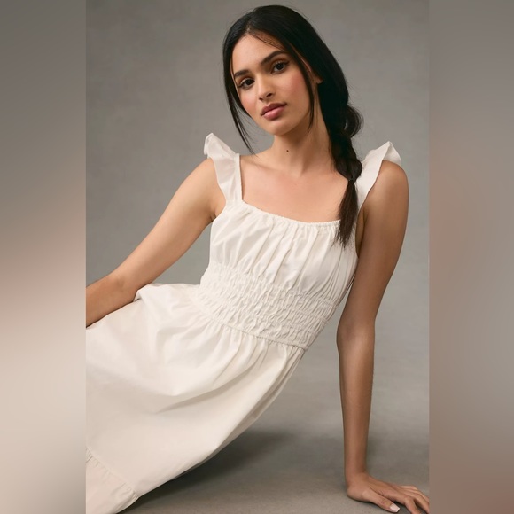 Anthropologie Moon River Square-Neck A-Line Dress 100% Cotton - Picture 5 of 14